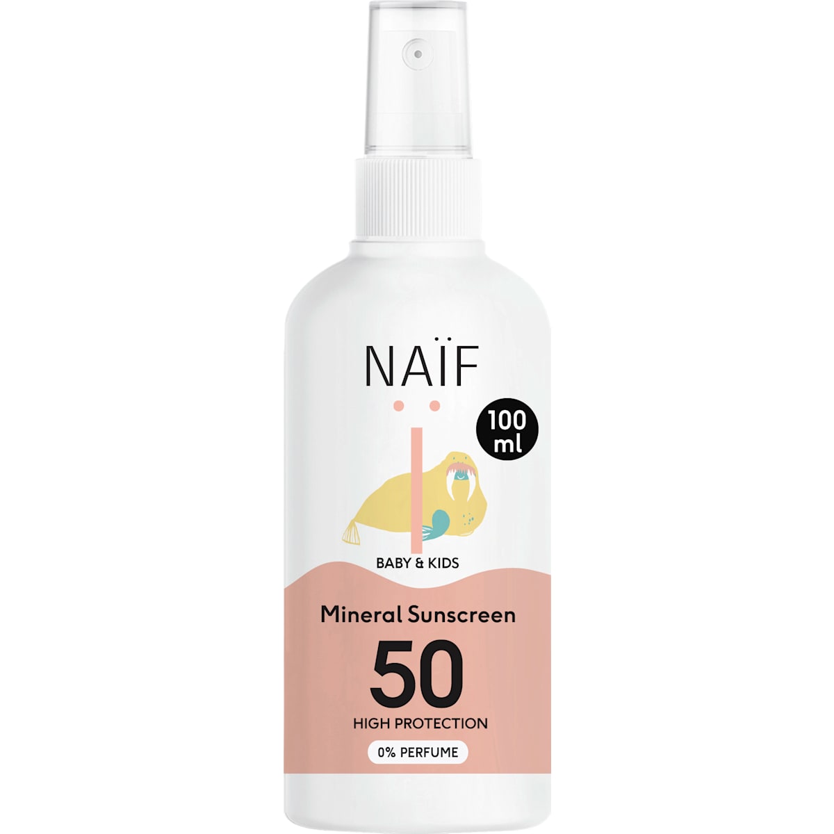 NAIF Zonnespray Baby & Kids SPF 50, 100 ml