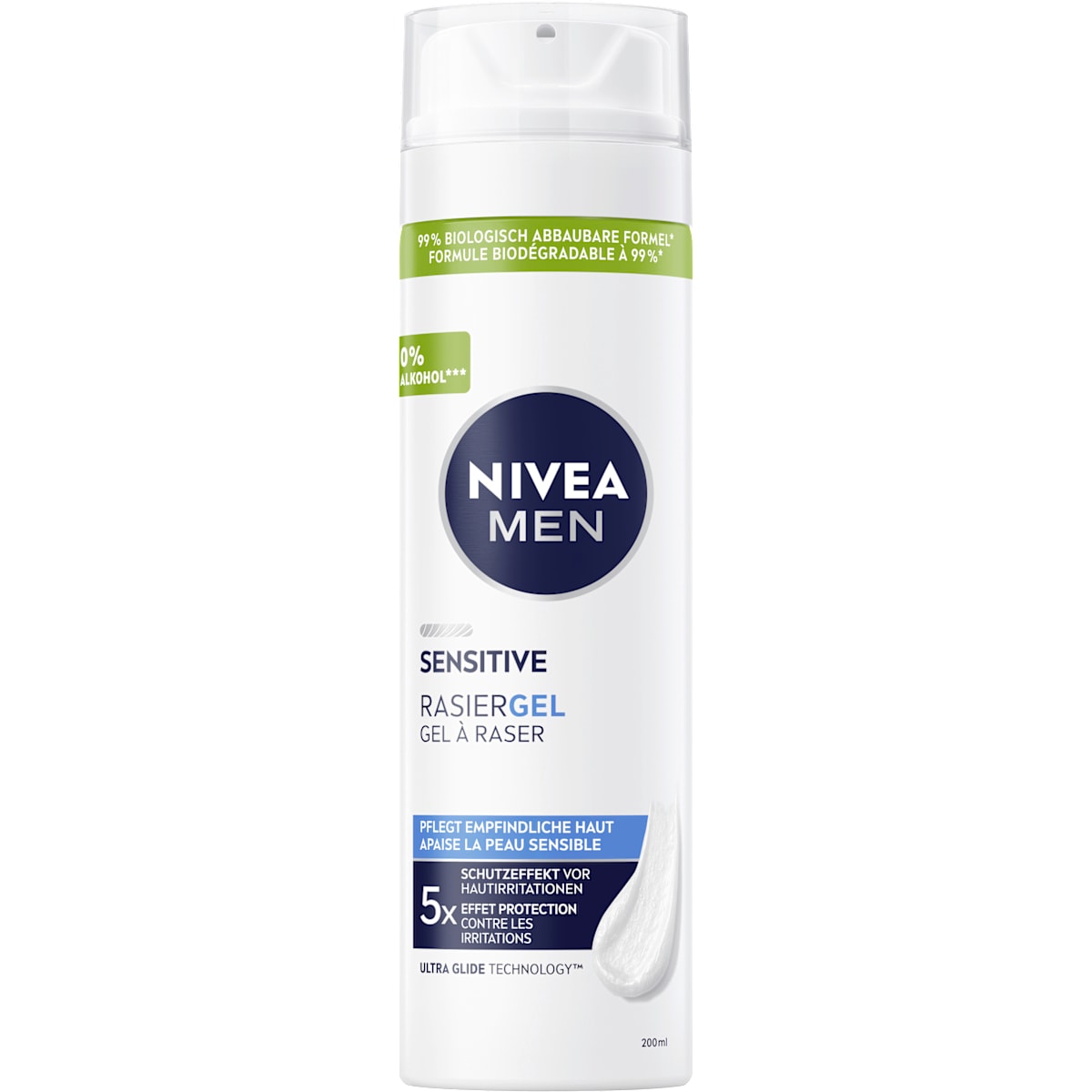 NIVEA MEN Scheergel Sensitive, 200 ml