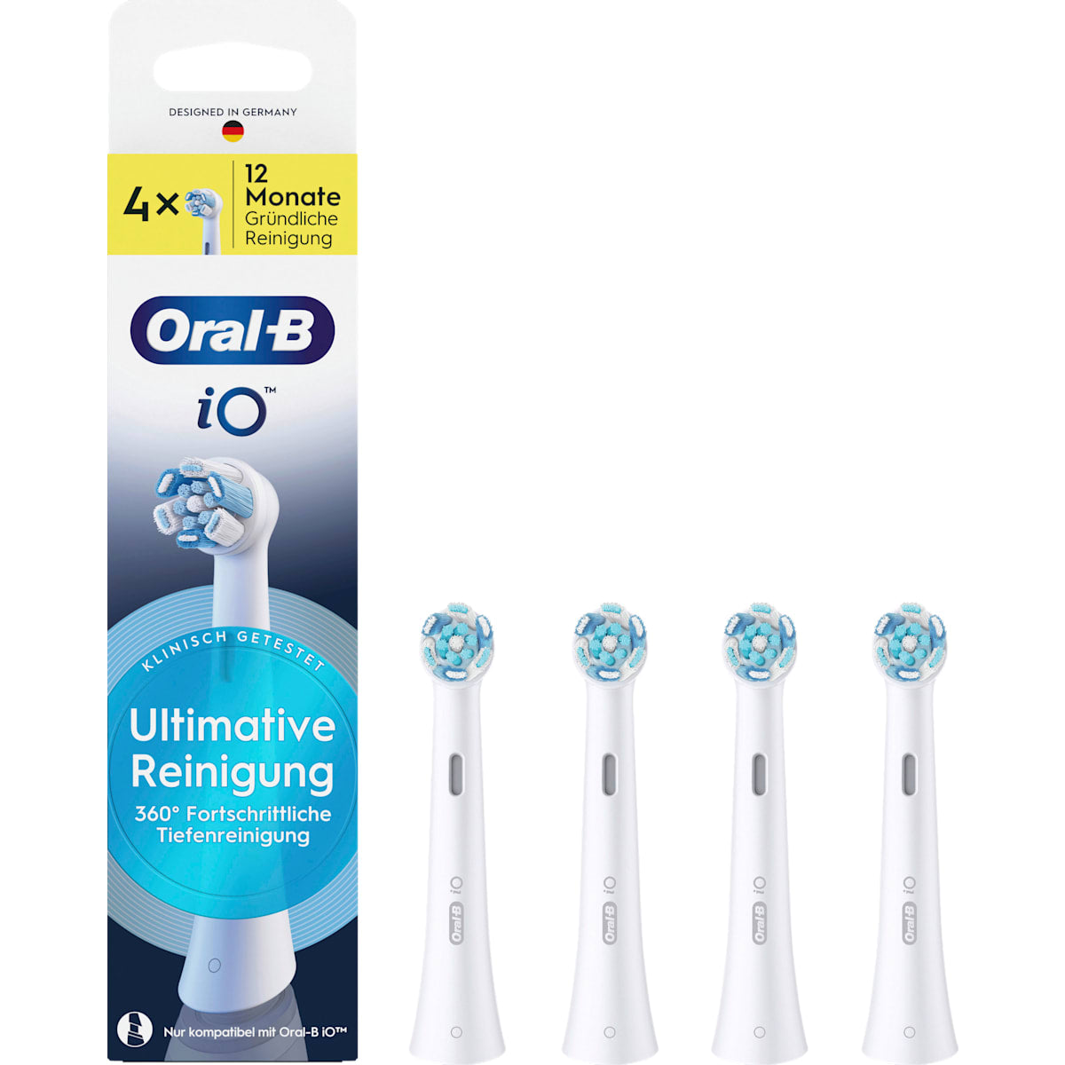 Oral-B Aufsteckbürste iO Ultimative Reinigung wit, 4 St
