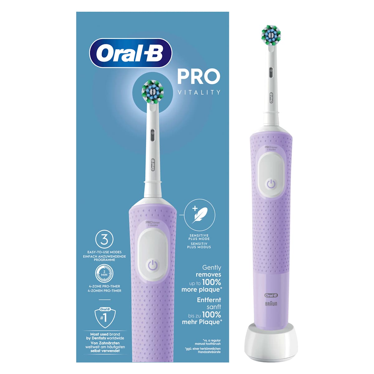 Oral-B Elektrische Tandenborstel Vitality PRO lilac, 1 St