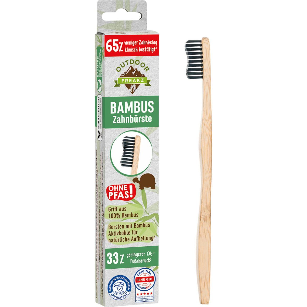 Outdoor Freakz Tandenborstel Bambus mittel, 1 St
