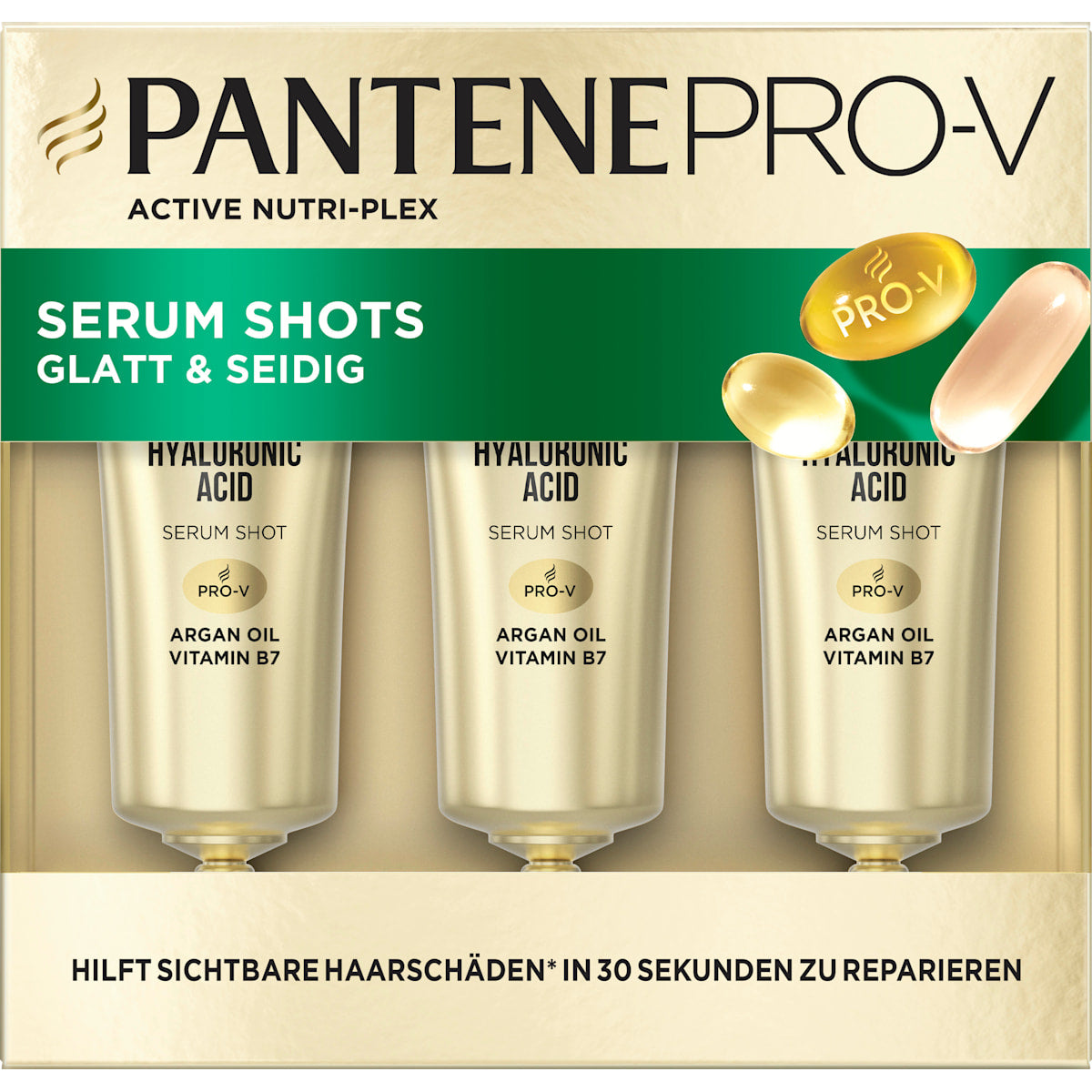 PANTENE PRO-V Haarmasker Rescue Shots Glad & Seidig (3 x 15ml), 45 ml