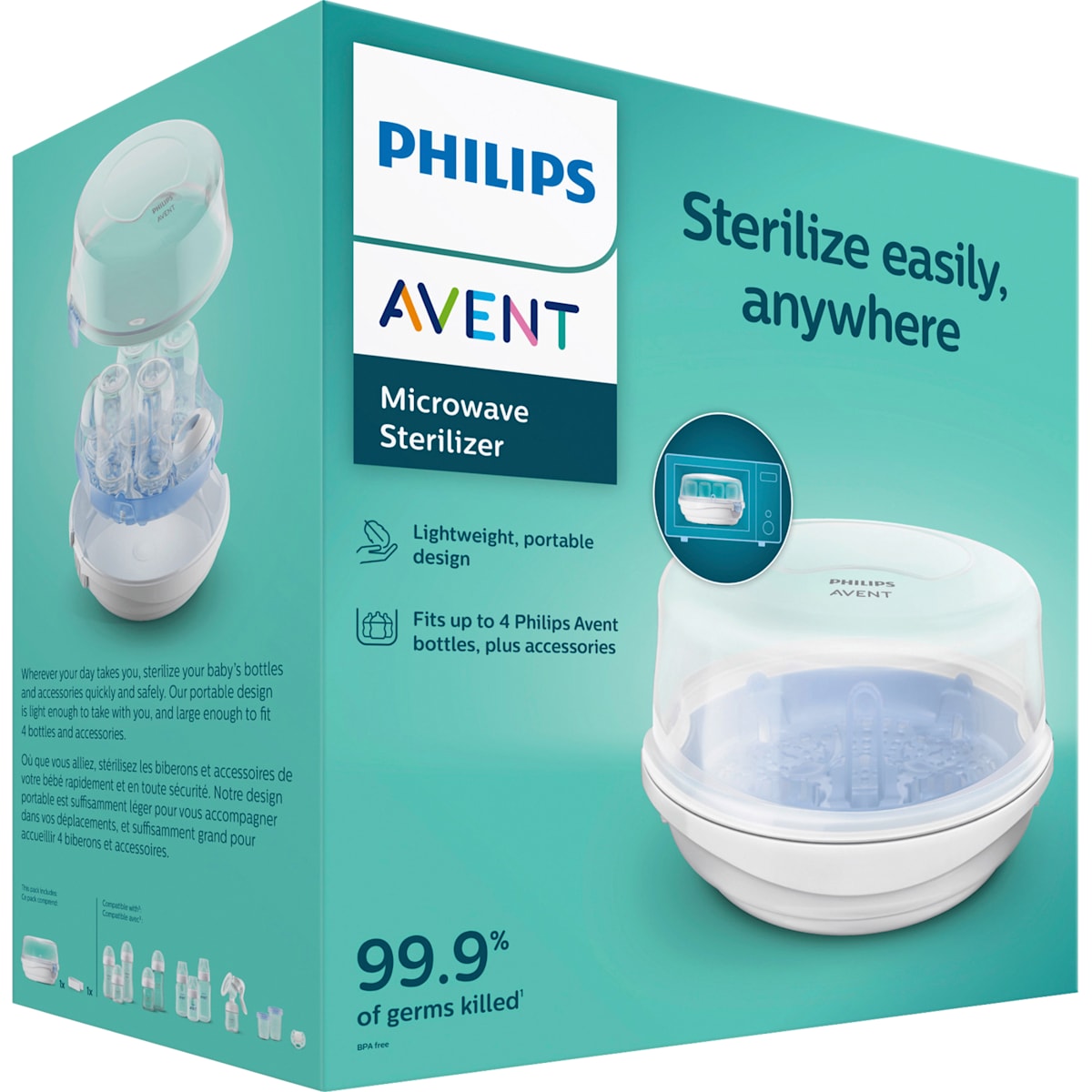 PHILIPS AVENT Sterilisator Babyflessen voor de Mikrowelle, 1 St