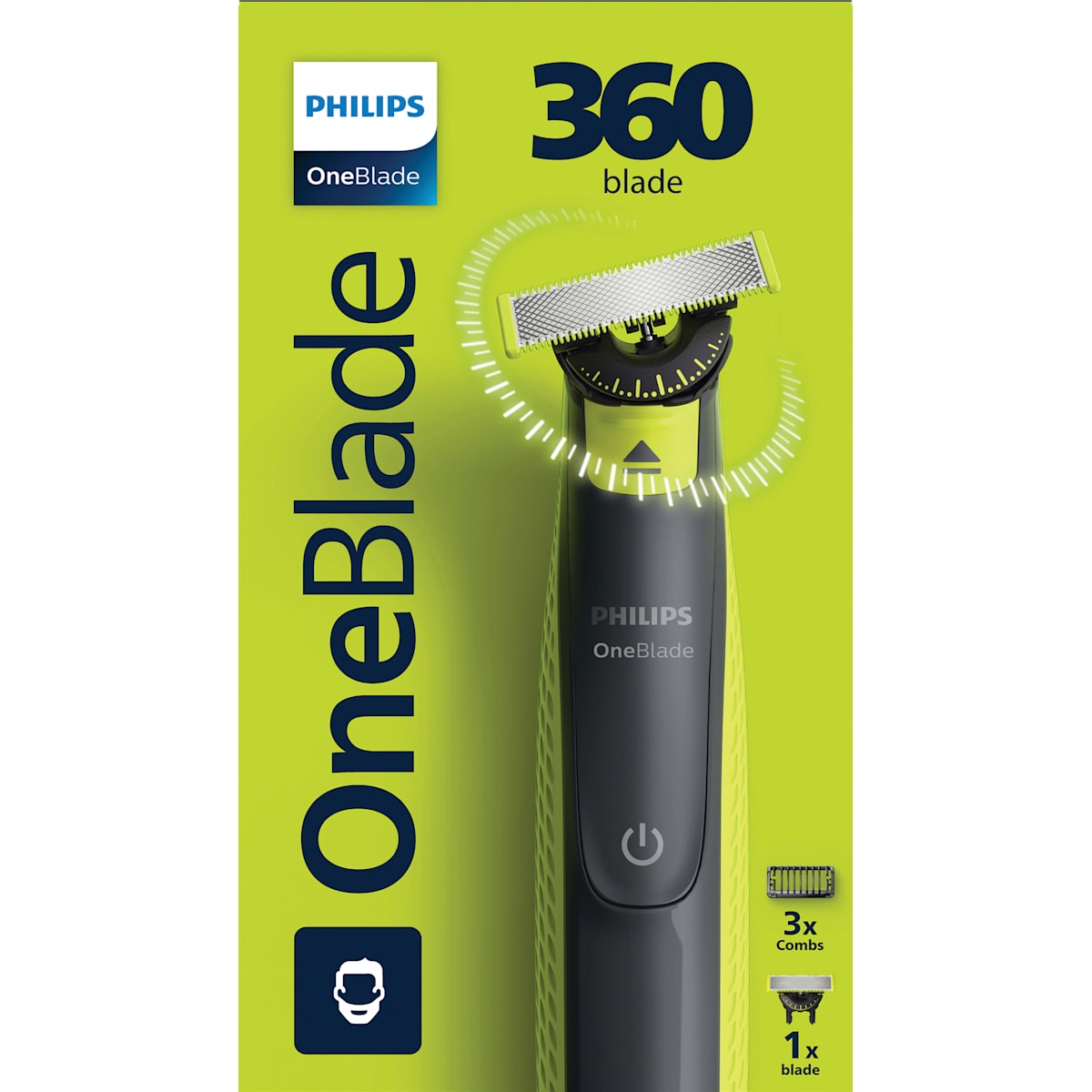 PHILIPS OneBlade Elektrische Scheermes, OneBlade 360 Face QP2724/23, 1 St