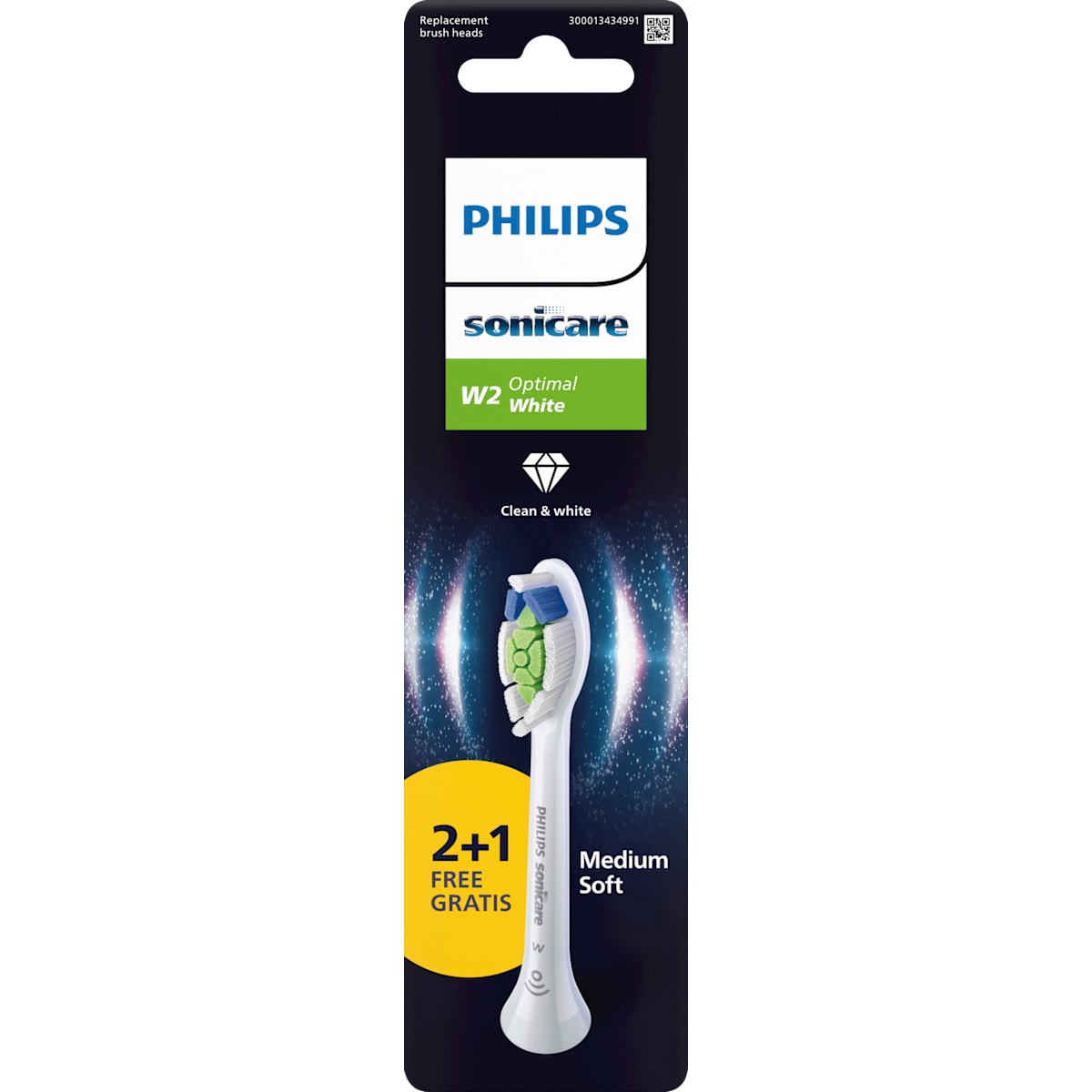 Philips Sonicare Aufsteckbürsten W2 OptimalWhite wit, 3 St
