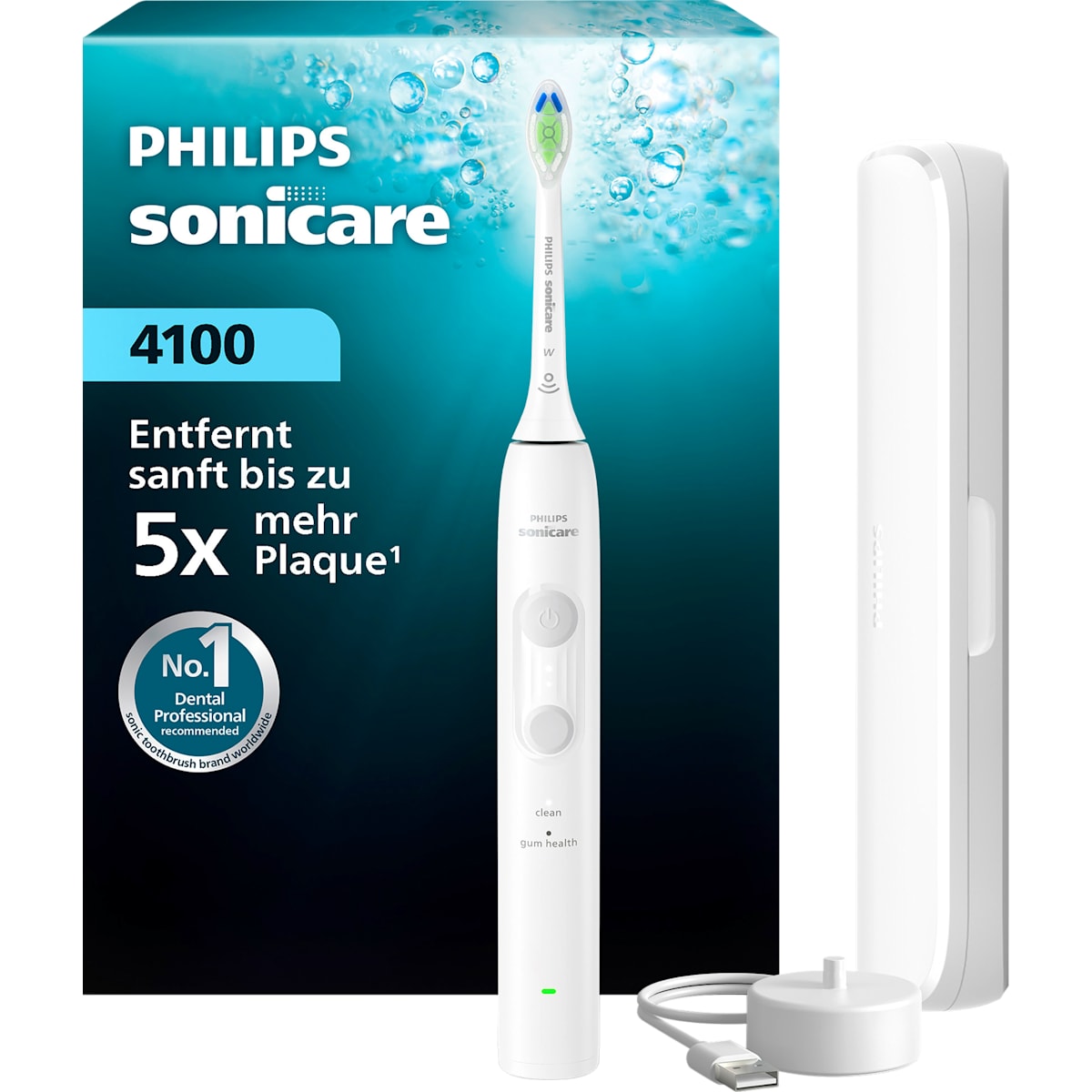 Philips Sonicare Schallzahnbürste 4100 wit, 1 St