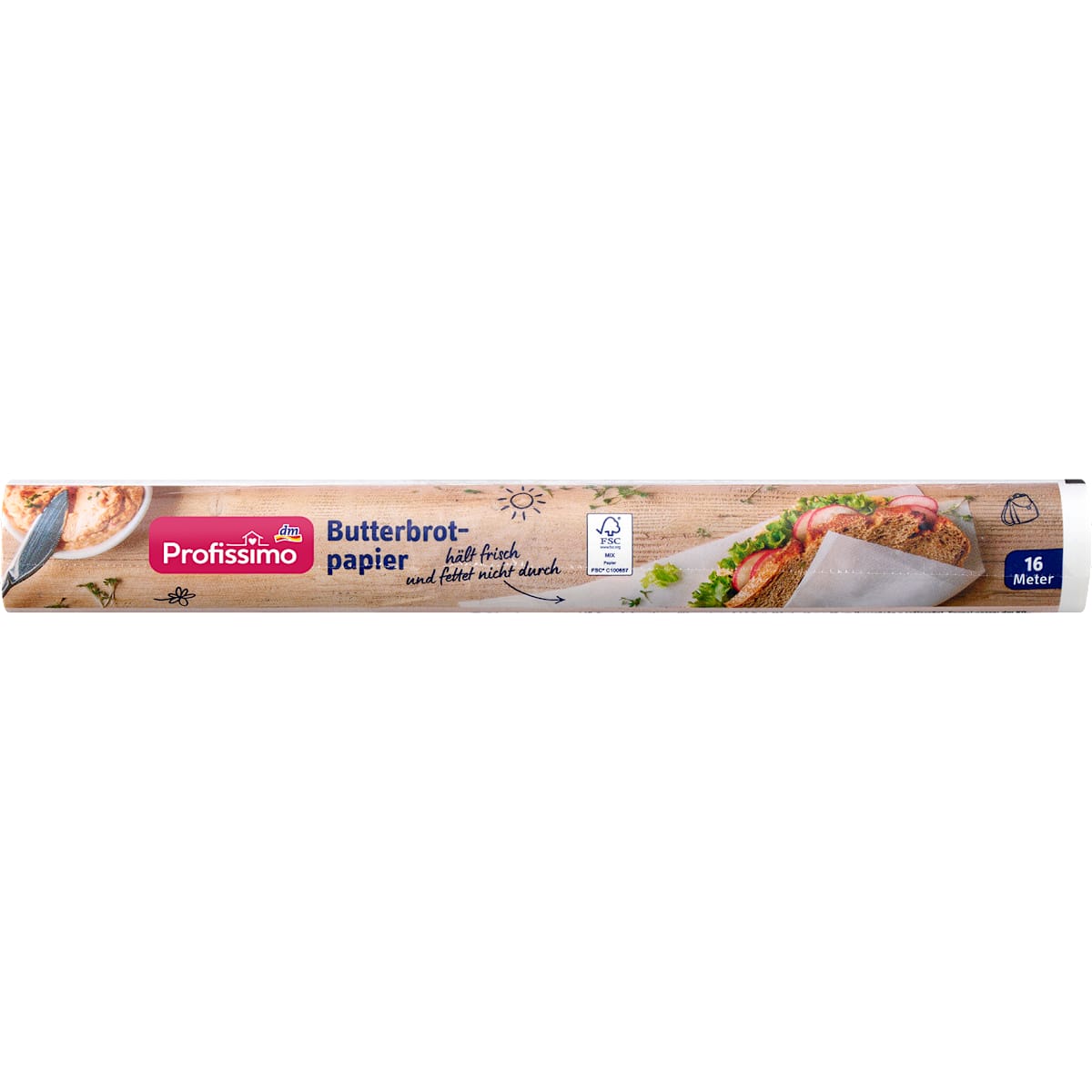 Profissimo Butterbrot-Papierrolle, 16 m