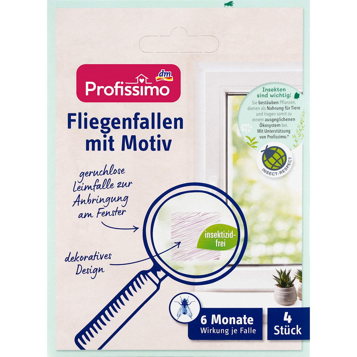 Profissimo Fliegenfalle Motiv, 4 St
