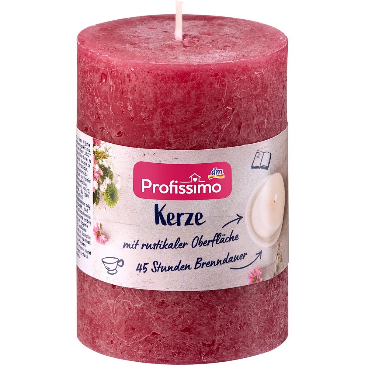 Profissimo Rustikkerze bordeaux 100/68, 1 St
