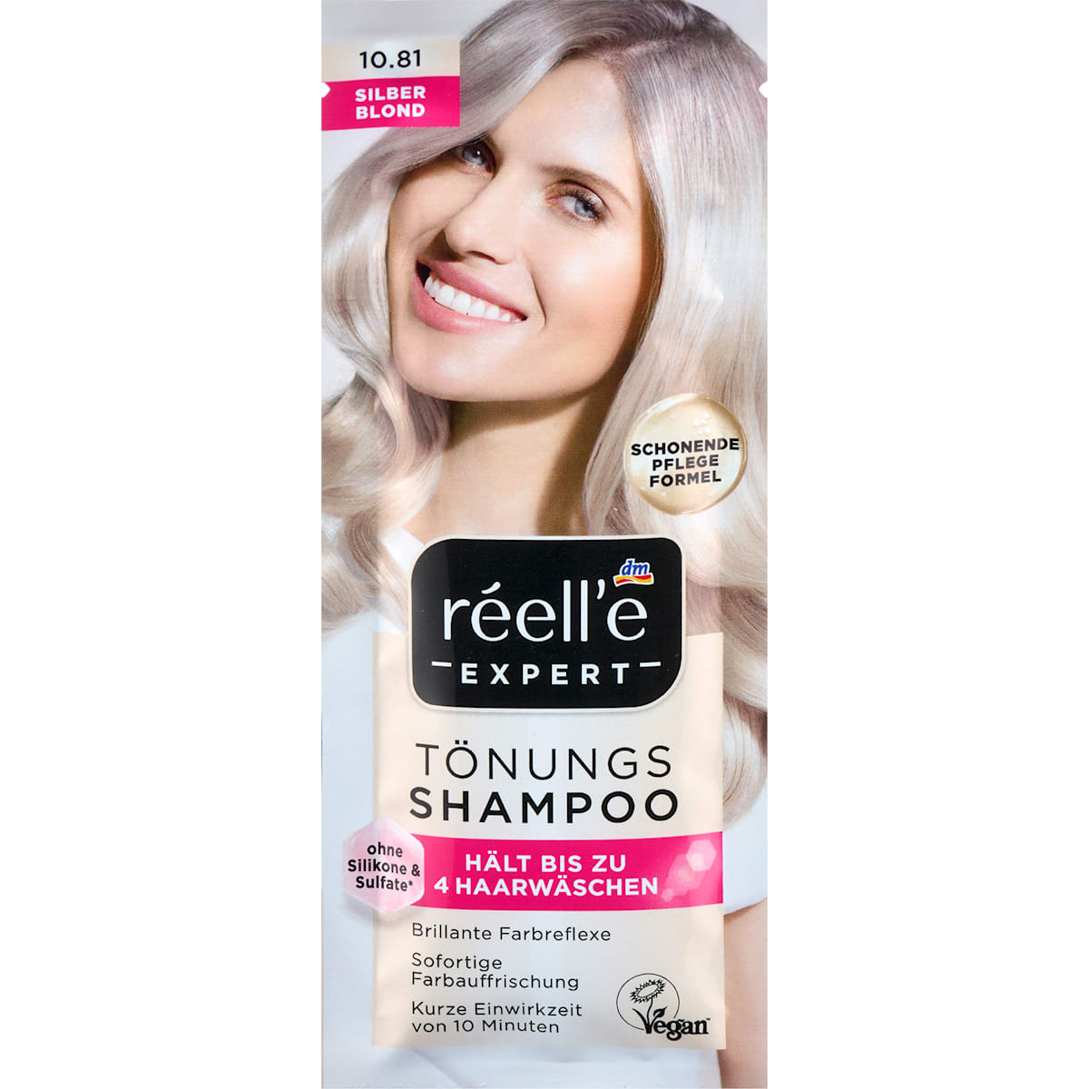 réell‘e EXPERT Tönungsshampoo 10.81 Silberblond, 25 ml