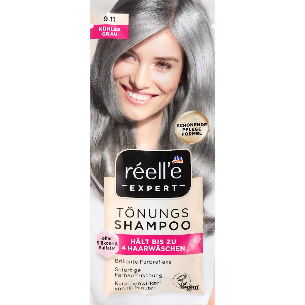réell‘e EXPERT Tönungsshampoo 9.11 Kühles Grau, 25 ml