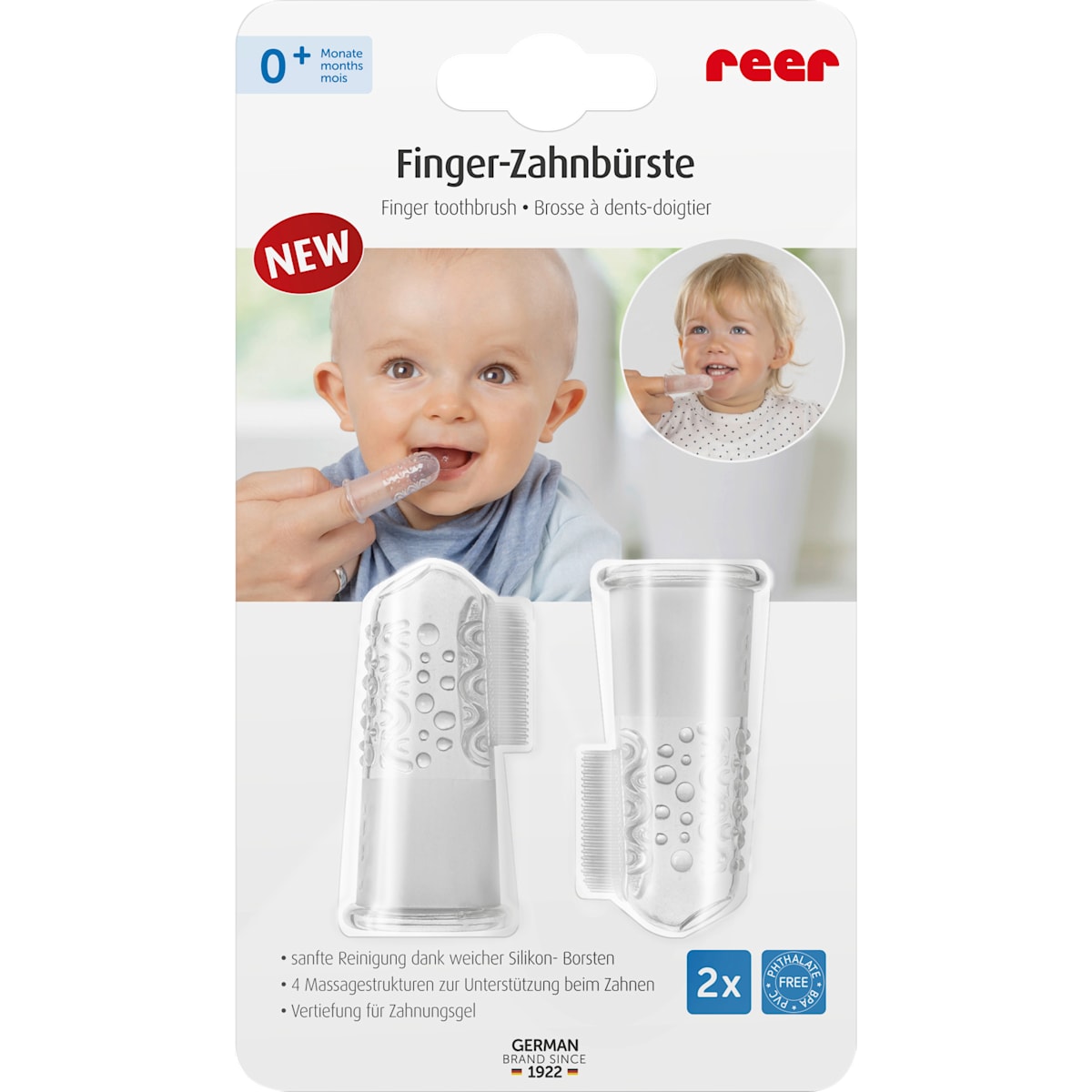 Reer Fingerzahnbürste, 2 St