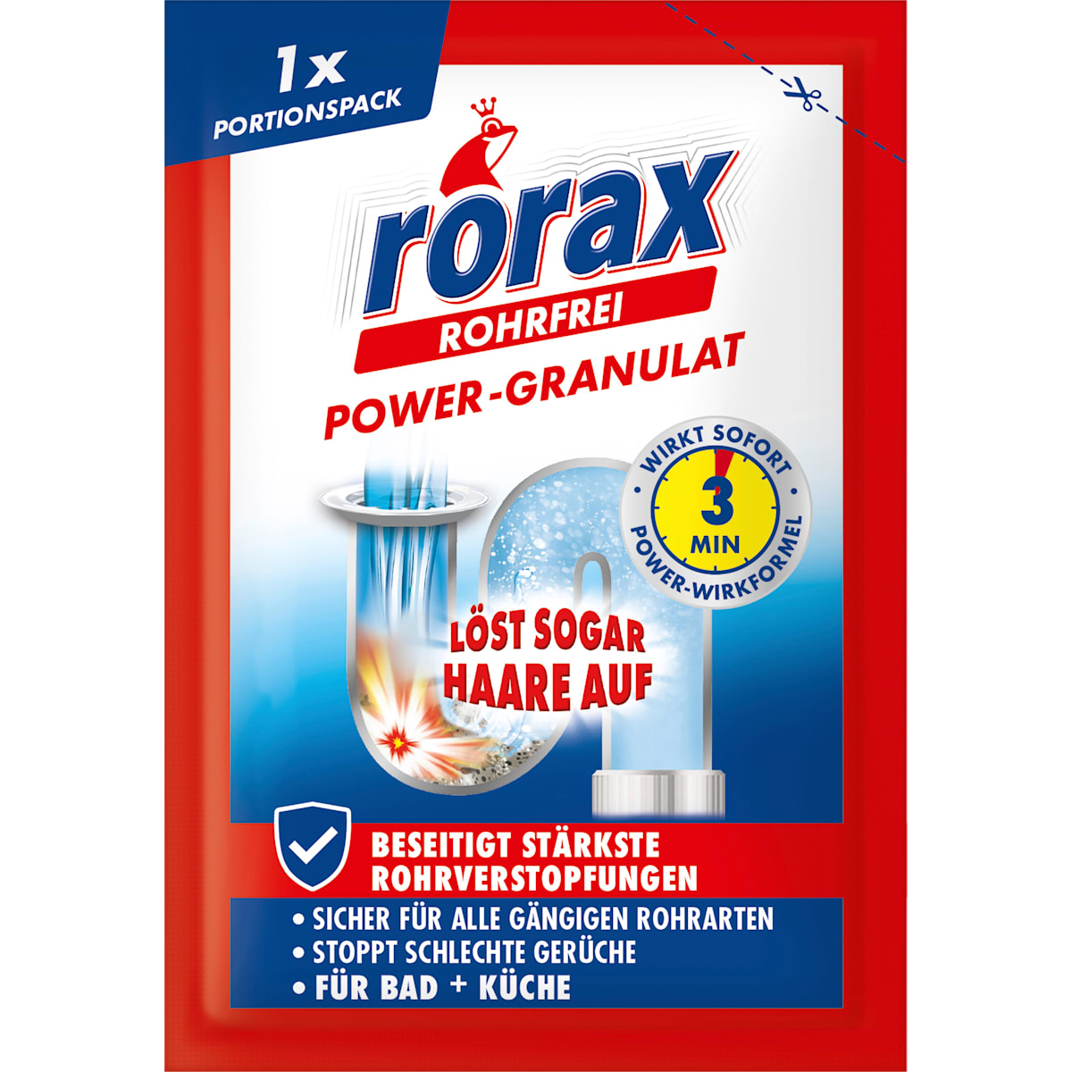 rorax Rohrreiniger Power-Granulat, 60 g