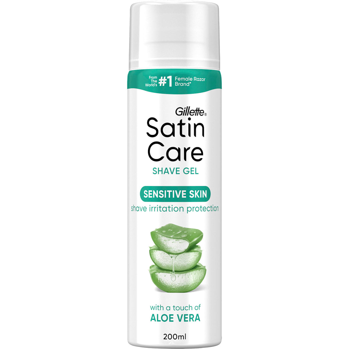 Satin Care Scheergel, Aloe Vera, 200 ml
