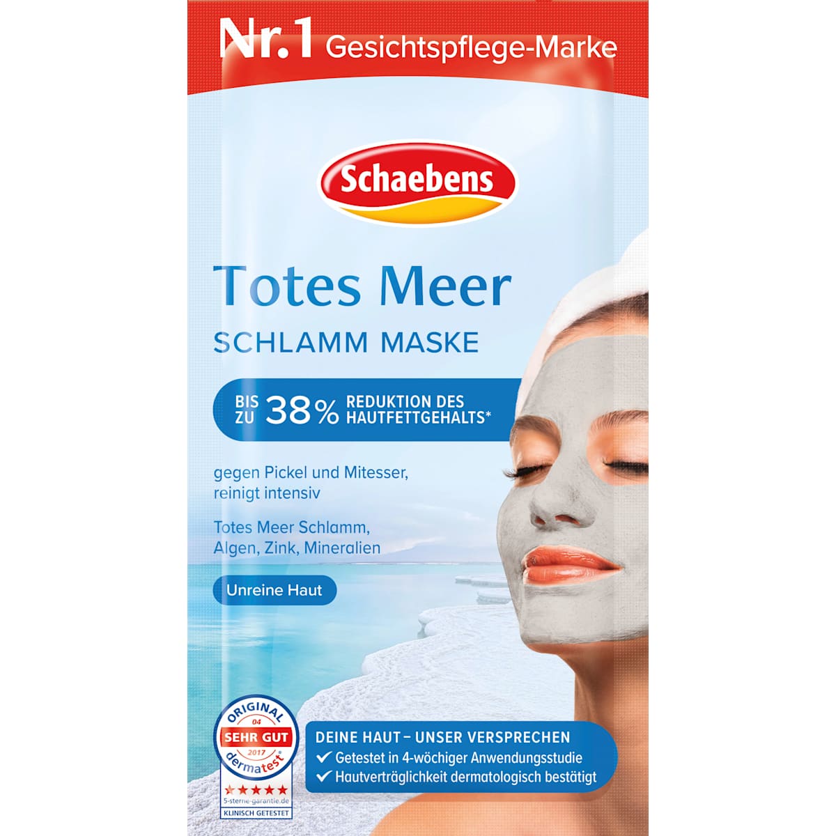 Schaebens Gezichtsmasker Totes Meer Schlamm, 15 ml