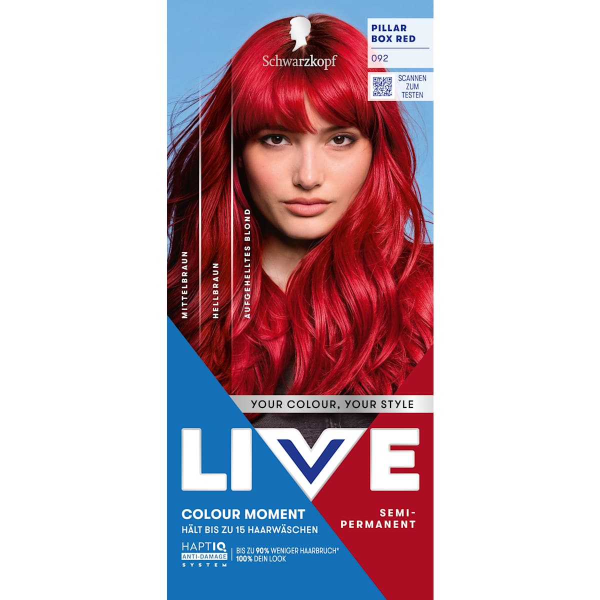 Schwarzkopf LIVE Intensivtönung 092 Pillar Box Red, 1 St