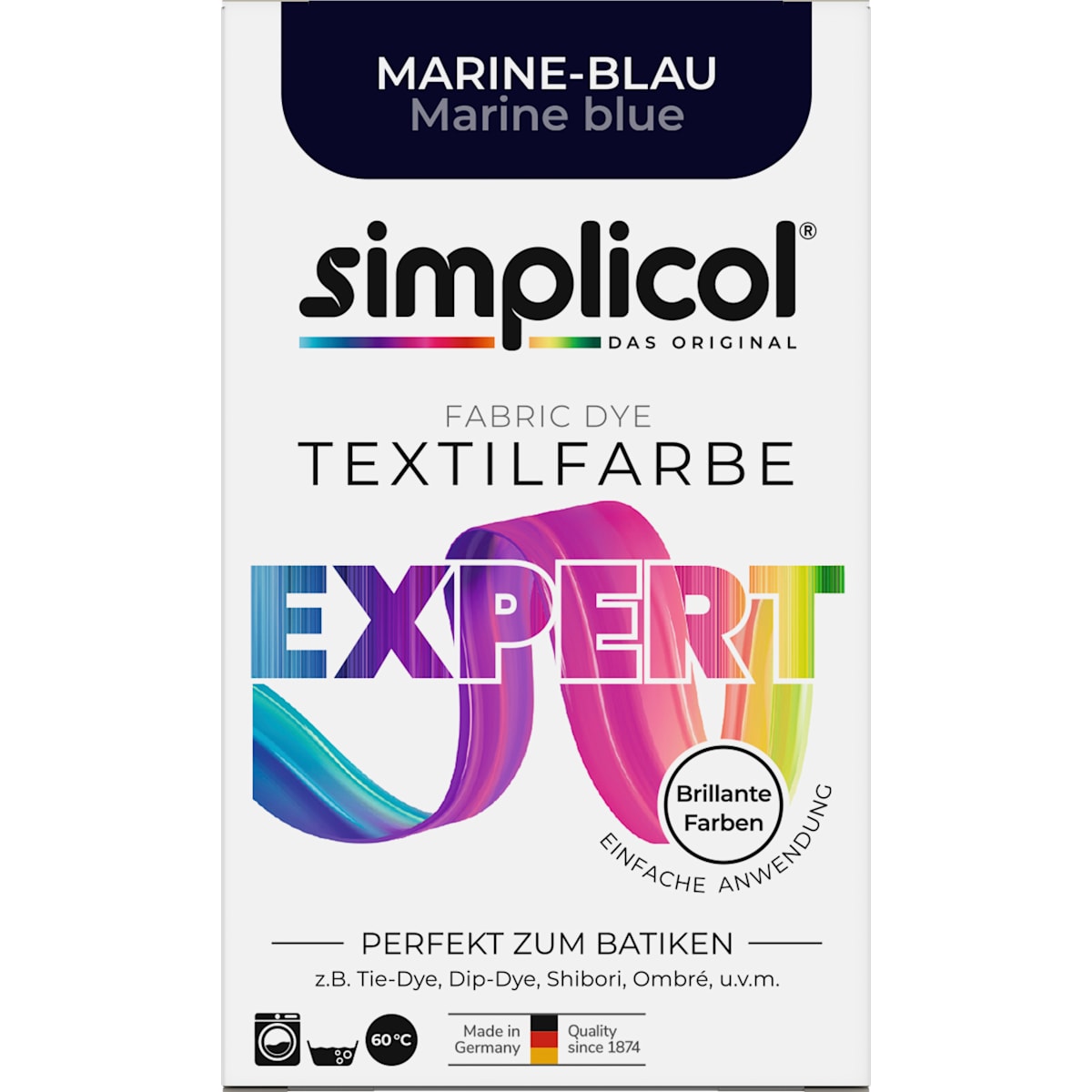 Simplicol Textilfarbe expert Marine Blau, 150 g