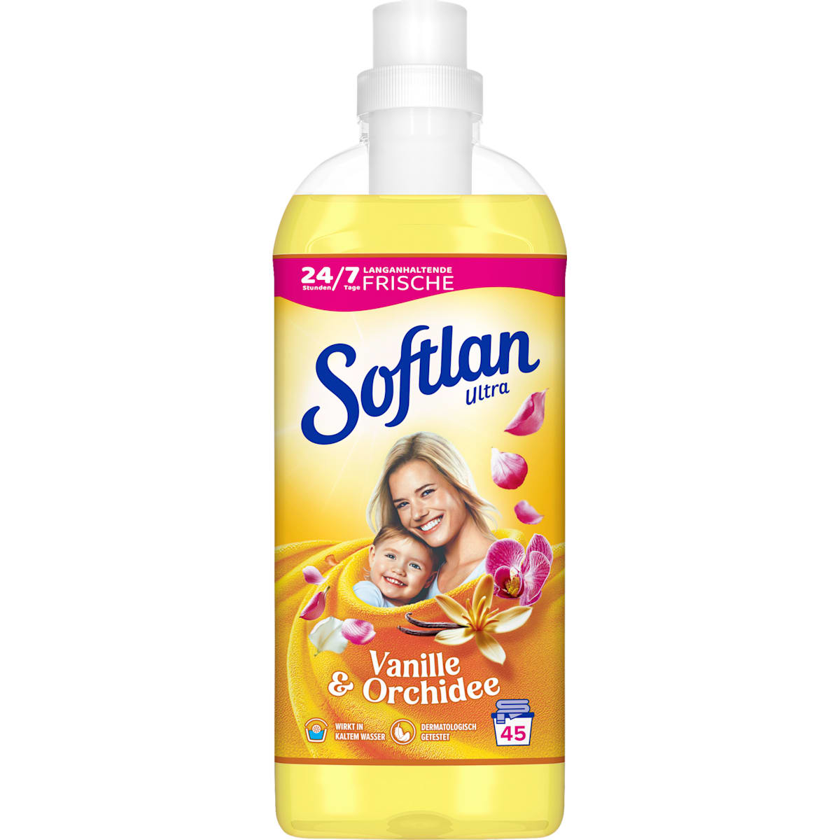 Softlan Wasverzachter Vanille & Orchidee 45 WL, 1 l