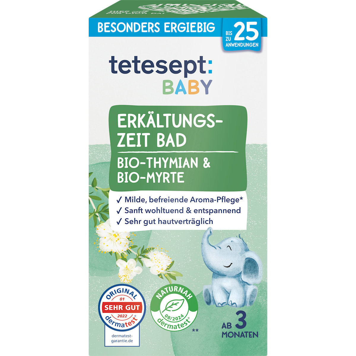 tetesept Baby Verkoudheidsperiode Bad met Thymian & Myrte, 100 ml