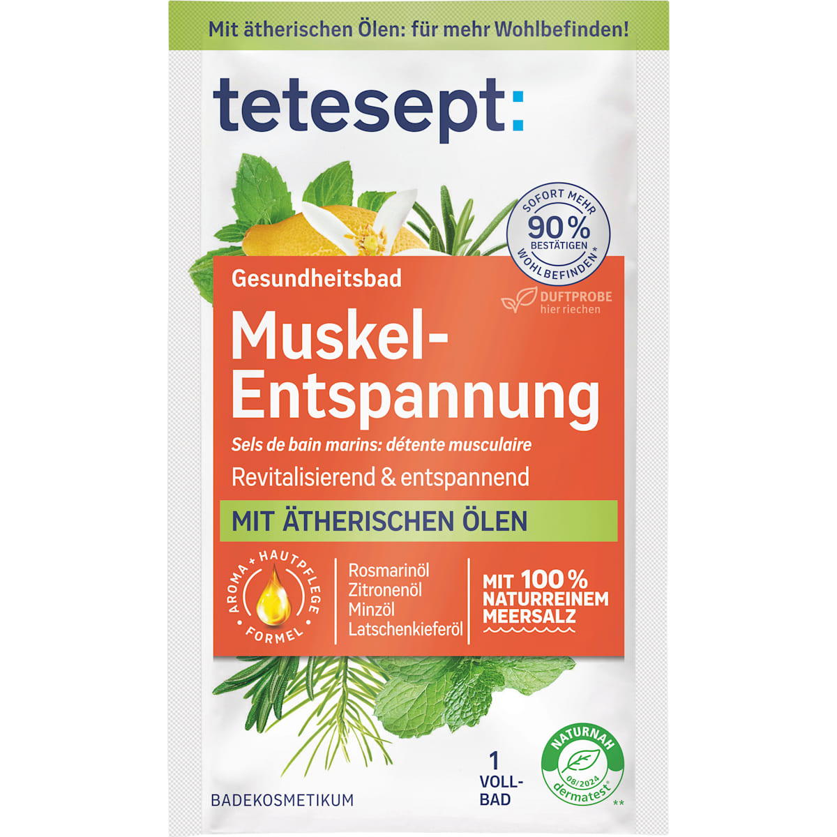 tetesept Badesalz Muskel-Entspannung, 80 g