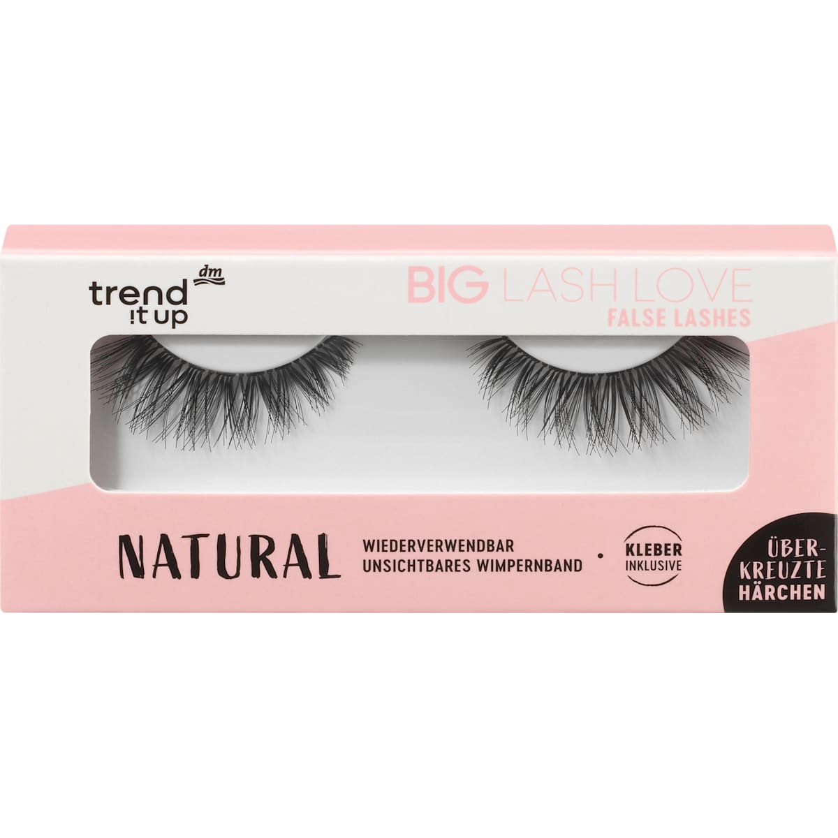 trend !t up Kunstwimpers Big Lash Love Natural (1 Paar), 2 St