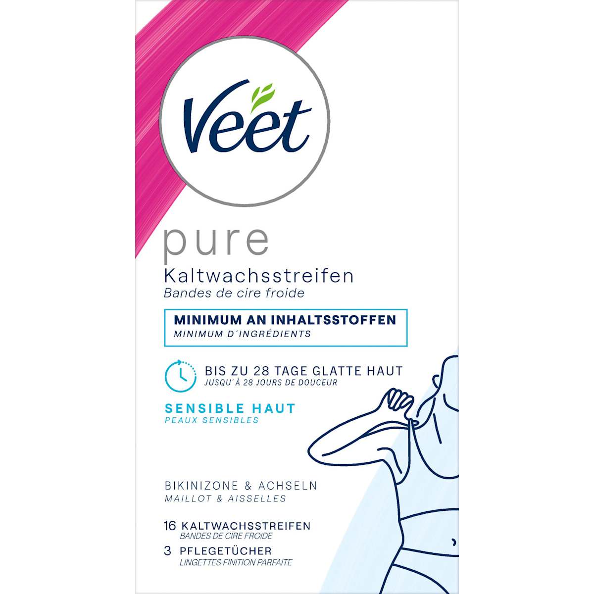 Veet Koudwaxstrips Bikini & Achseln, 16 St
