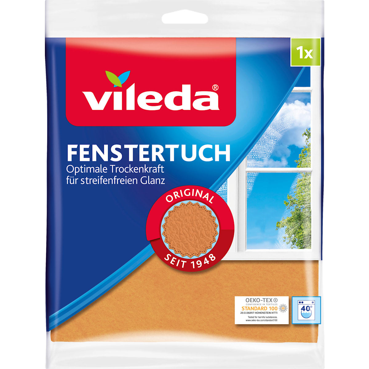 Vileda Fenstertuch Extra Glans, 1 St