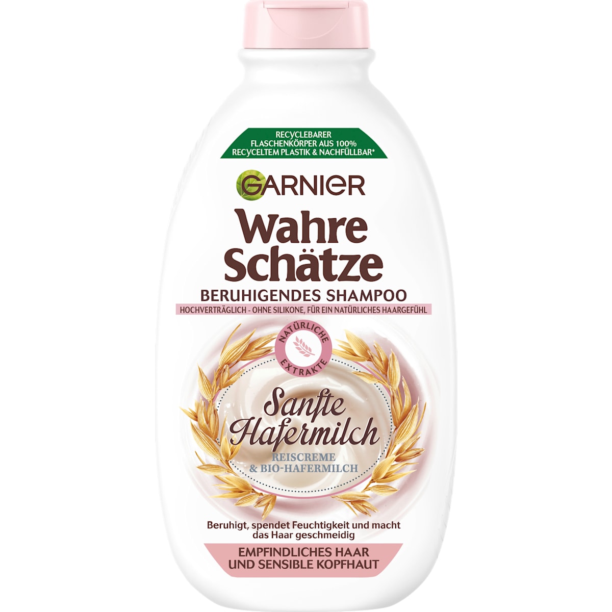 Wahre Schätze Shampoo Zachte Havermelk, gevoelig Haar, 400 ml