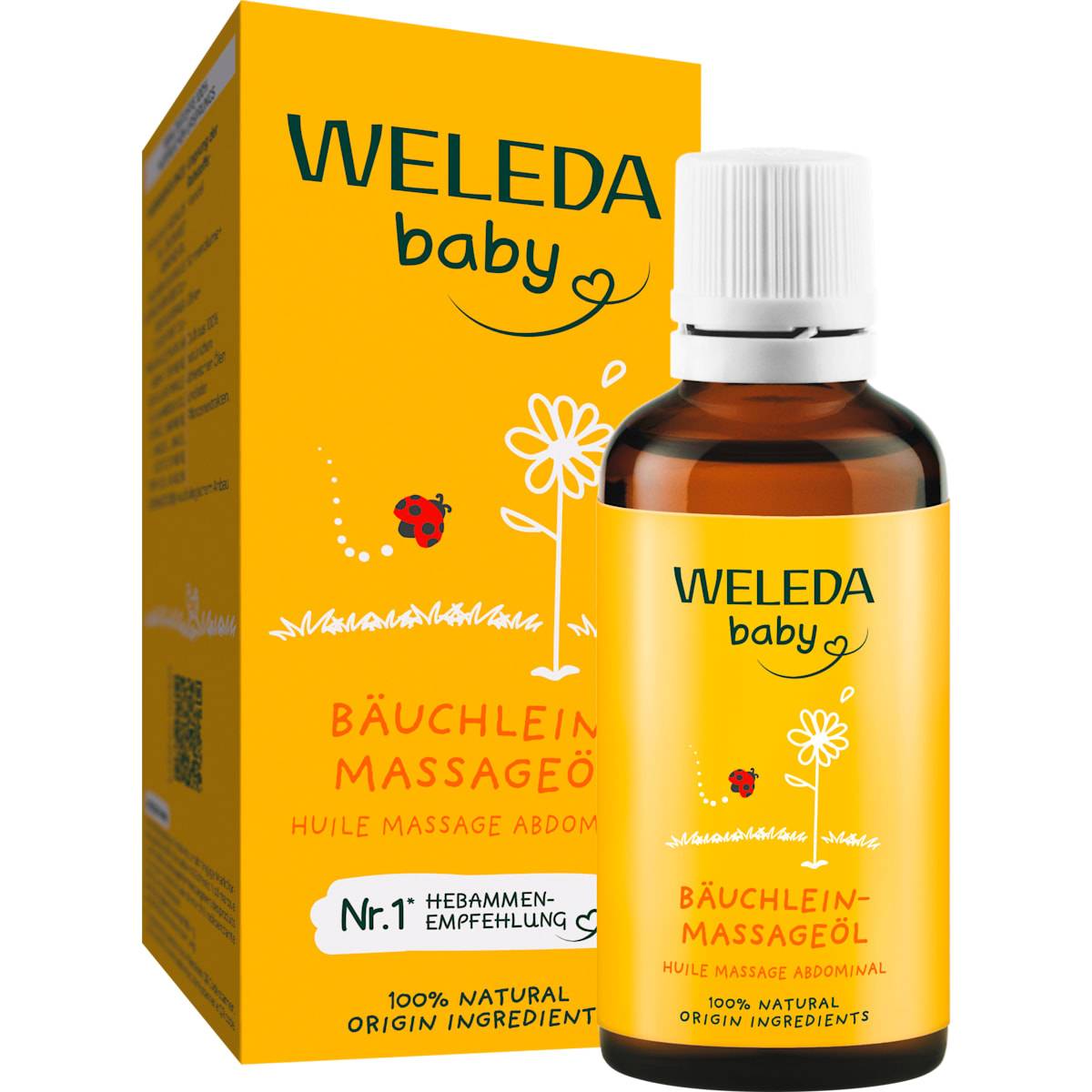 WELEDA baby Baby Massageolie Buikje, 50 ml