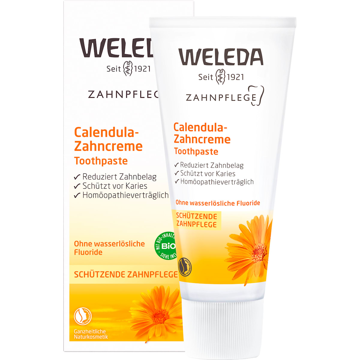WELEDA Tandpasta Calendula fluoridfrei, 75 ml