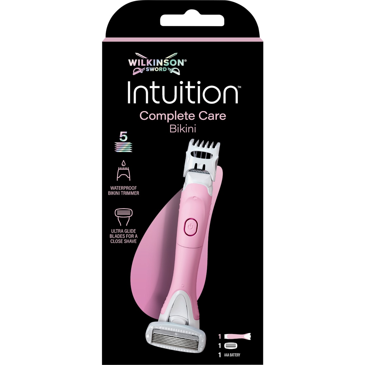 WILKINSON SWORD Bikini Trimmer, Intuition Complete Care Bikini, 1 St