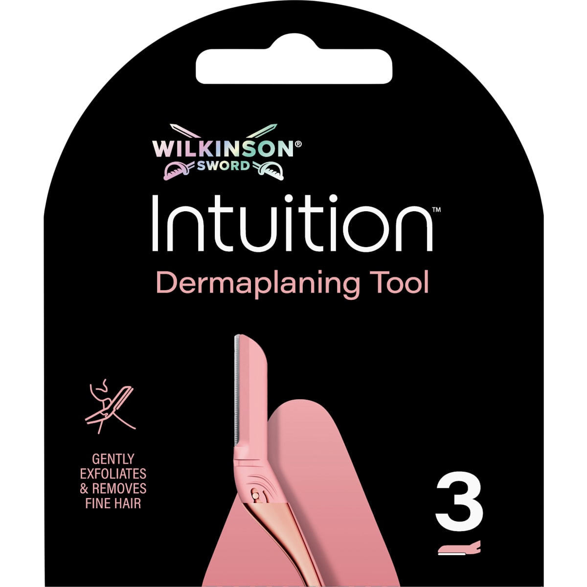 WILKINSON SWORD Scheermesjes, Intuition Dermaplaning Tool, 3 St