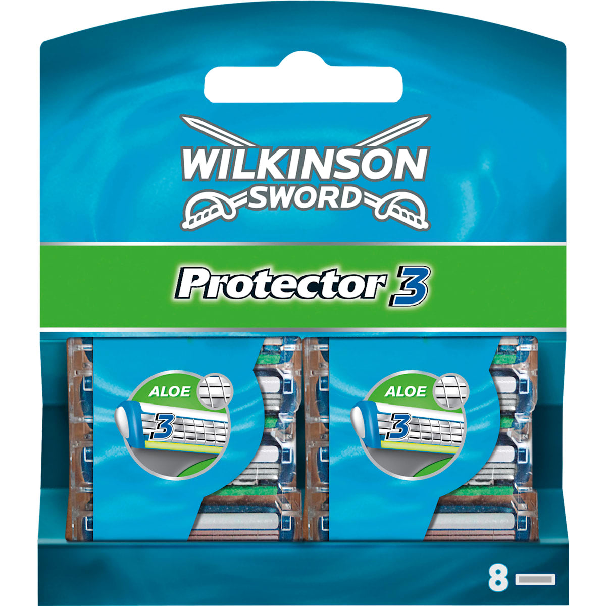 WILKINSON SWORD Scheermesjes, Protector 3, 8 St