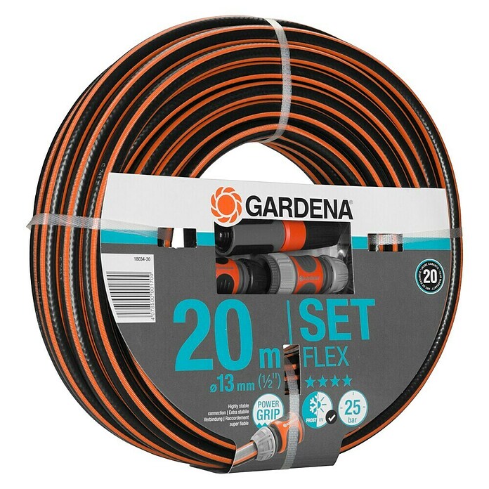 Gardena Comfort Slangenset Flex (20 m, Slangdiameter: 13 mm)