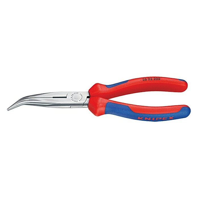 Knipex Langbektang (Lengte: 20 cm, Gepolijst, Gebogen)