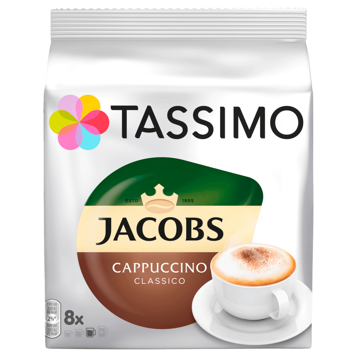 Tassimo Koffiecups Jacobs Cappuccino classico 260g, 8 Capsules