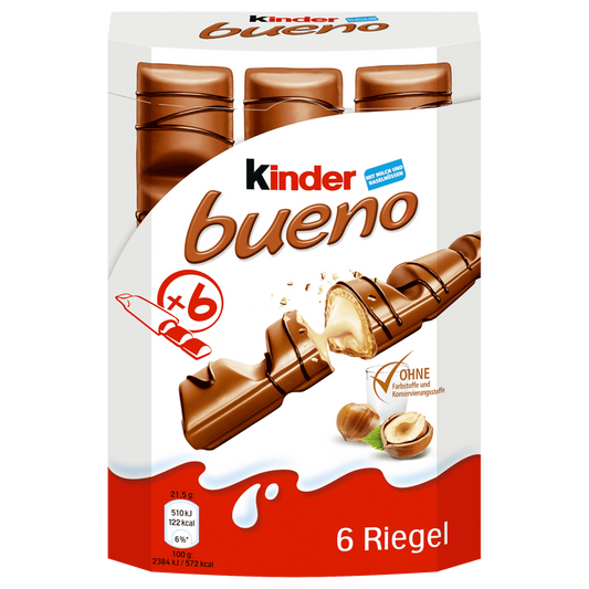 Kinder Bueno Chocoladereep 6 Reep