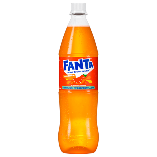 Fanta Mandarijn zonder toegevoegde suiker 1l