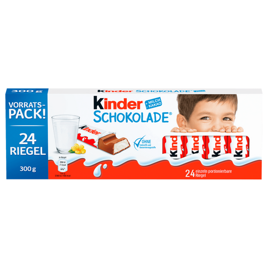 Kinder Chocolade 300g, 24 Stuks