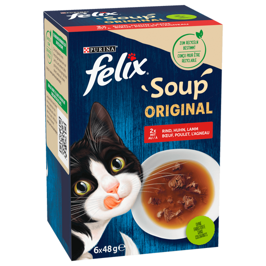 Purina Felix Soup vom Land 6x48g