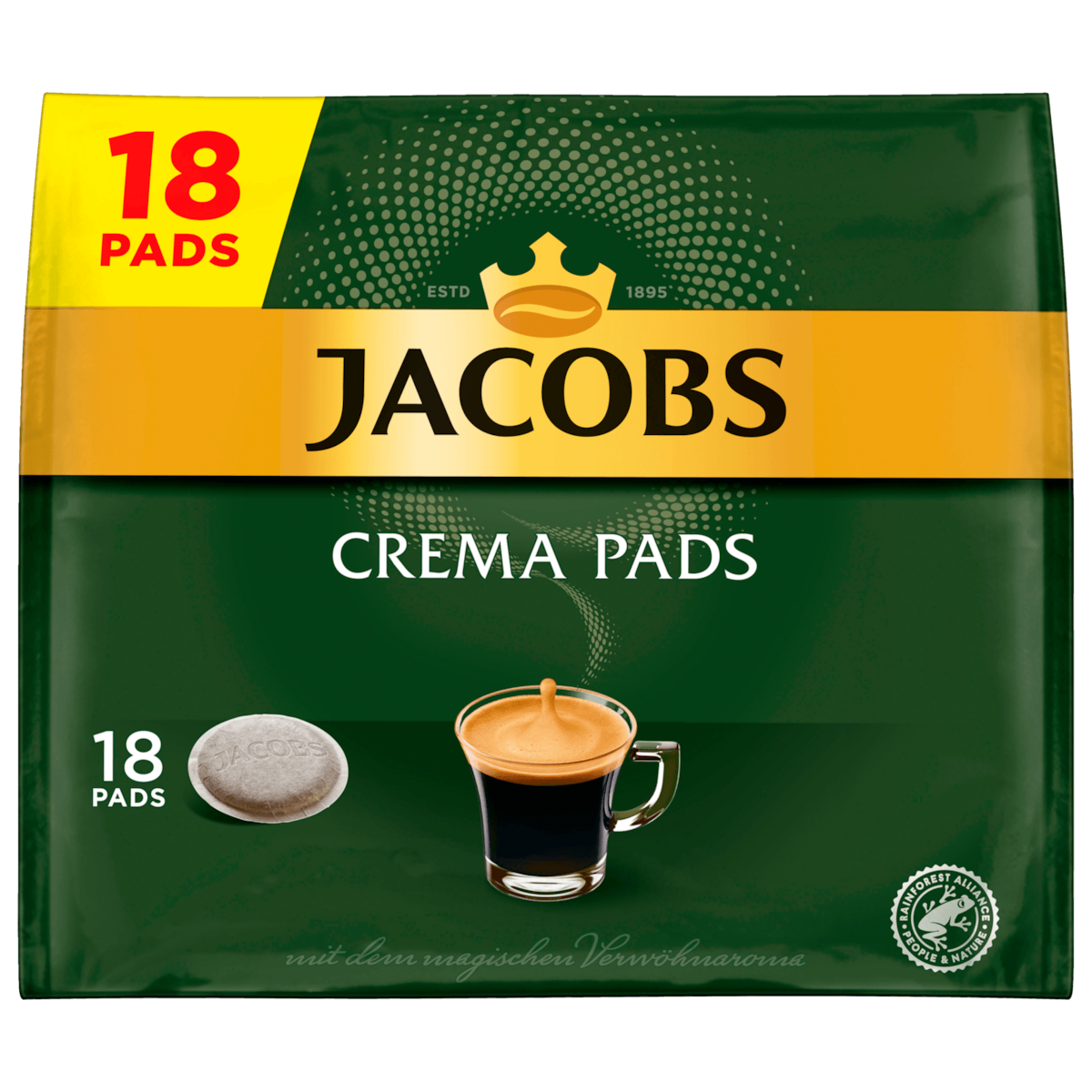 Jacobs Crema Pads 118g