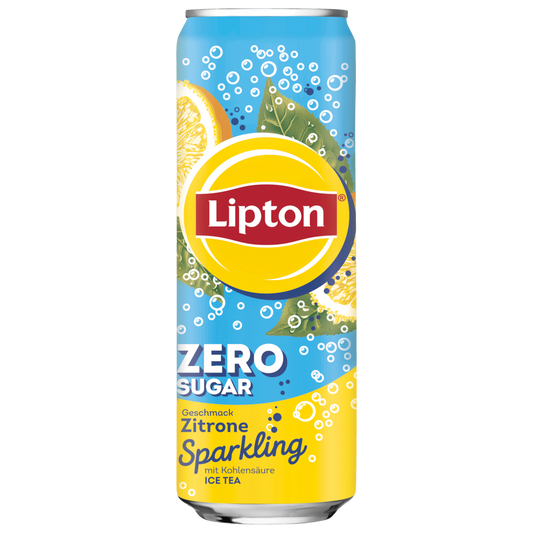 Lipton Sparkling Ice Tea Citroen zonder suiker 0,33l