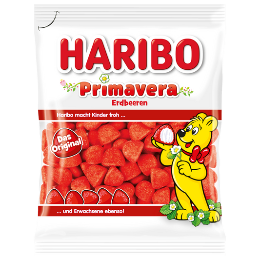 Haribo Fruchtgummi Primavera Erdbeeren 175g