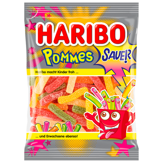 Haribo Fruchtgummi Pommes Sauer 175g