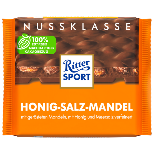 Ritter Sport Notenklasse Honing-Zout-Amandel 100g
