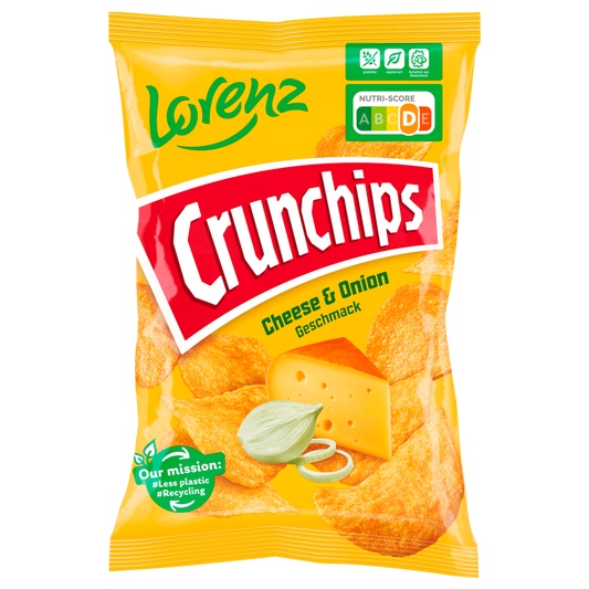 Lorenz Crunchips Cheese & Onion 150g