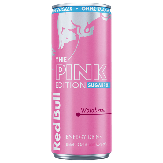 Red Bull Energy Drink Pink Edition Bosvruchten Sugarfree 0,25l
