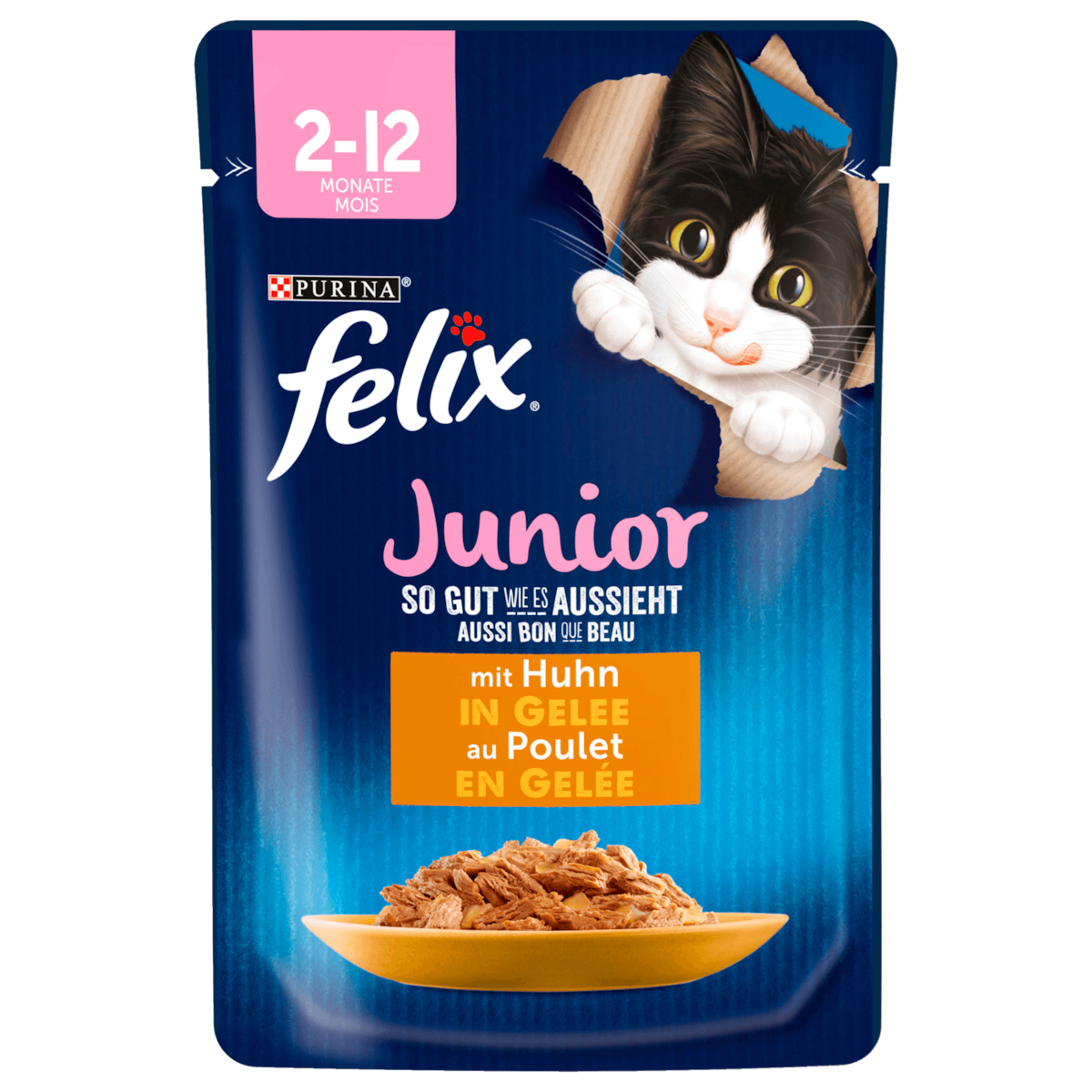 Felix Junior met Kip in Gelei 85g