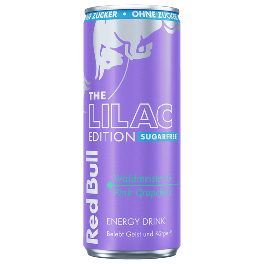 Red Bull Energy Drink Lilac Edition Waldmeister & Grapefruit Sugarfree 0,25l