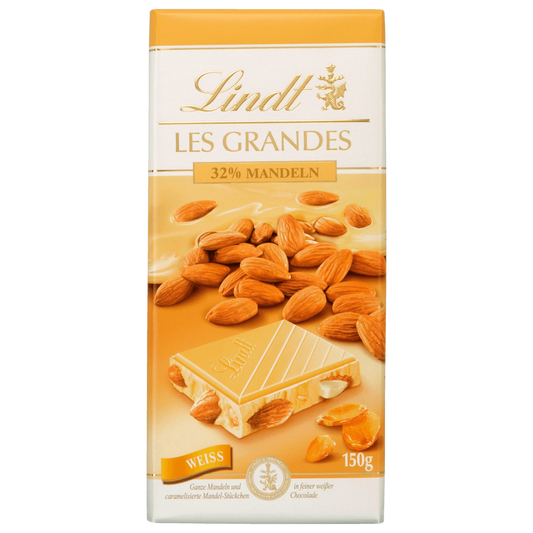 Lindt Les Grandes Wit Amandel 150g